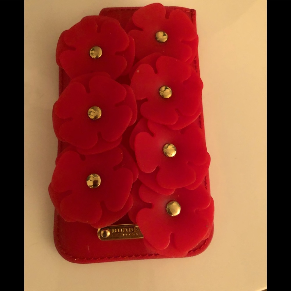 BURBERRY phone case beautiful flowers